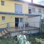 Ueberdachung Terrassenueberdachung Alu Silber RAL 9006 Sonnenschutz Regenschutz Markise Beschattung