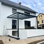 Terrassenueberdachung Ueberdachung Aluminium 6x4 Meter
