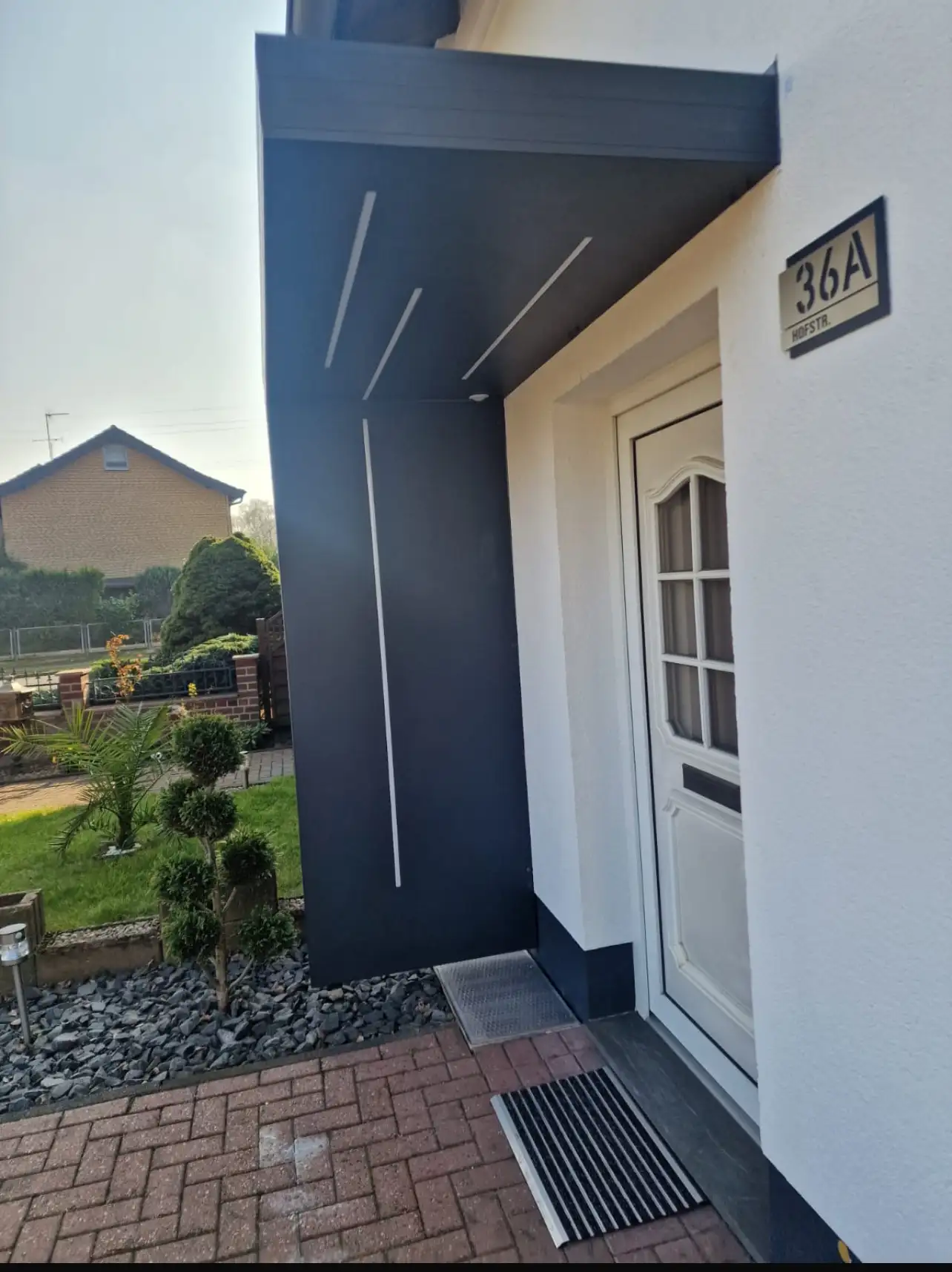 Eingangsüberdachung Aluminium Vordach