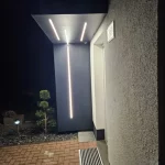 Eingangsüberdachung ALuminium L Form mit LED Streifen