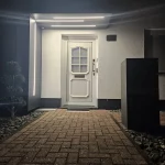 Eingangsüberdachung Alu L Form mit LED