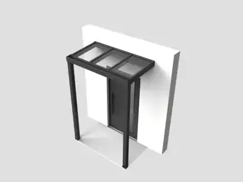 Eingangsüberdachung mit Wandmontage