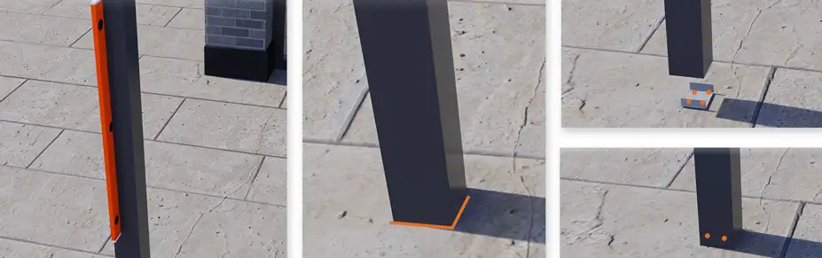 Wintergarten bauen Anleitung 8 Pfosten für Wintergarten Setzen