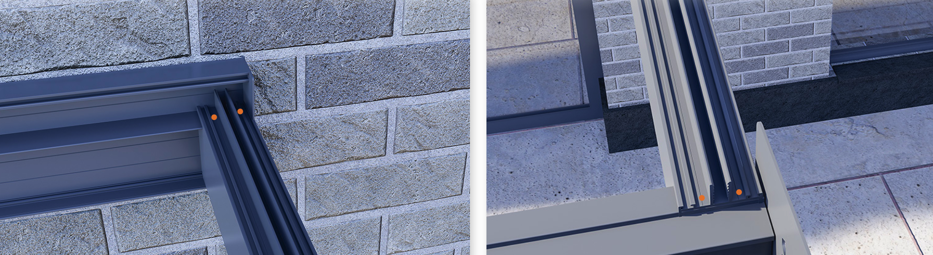 Wintergarten bauen Anleitung 5 Seitliche Sparren für den Wintergarten Setzen