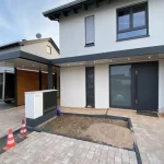 Eingangsüberdachung Aluminium und LED