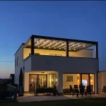 Terrassenüberdachung Flachdach auf Balkon