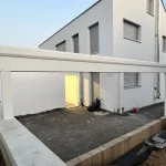 Terrassenüberdachung Sonderform Aluminium Weiss