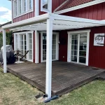 Terrassenüberdachung an Schwedenhaus