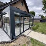 Wintergarten 5x3m Flachdach Aluminium