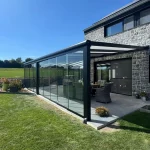 Wintergarten Aluminium Anthrazit 10x3 Meter