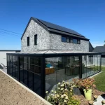 Wintergarten L Form Aluminium Anthrazit