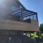 Balkonüberdachung Aluminium Anthrazit