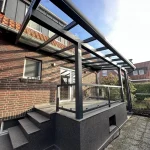 Eingangsüberdachung mit Überstand