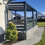 Terrassenüberdachung Geländer ALu