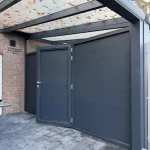 Terrassenüberdachung mit ALuminiumtür